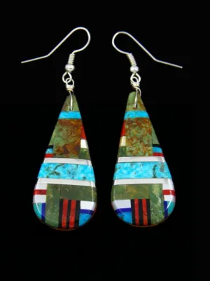 • MULTI-STONE INLAY • santo domingo earrings