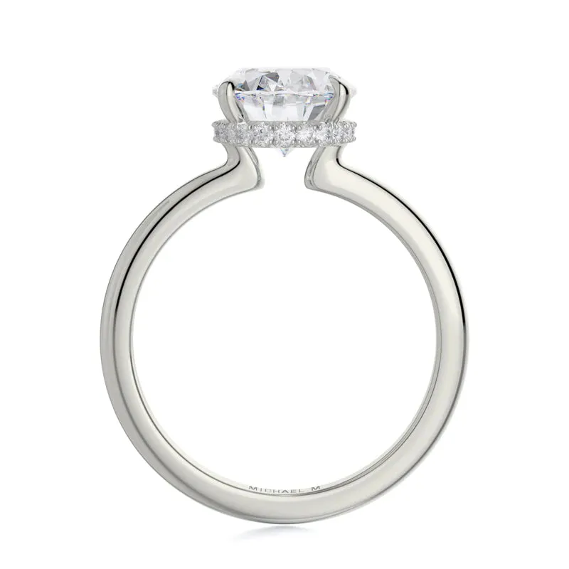0.11ctw Oval-Cut Diamond Solitaire