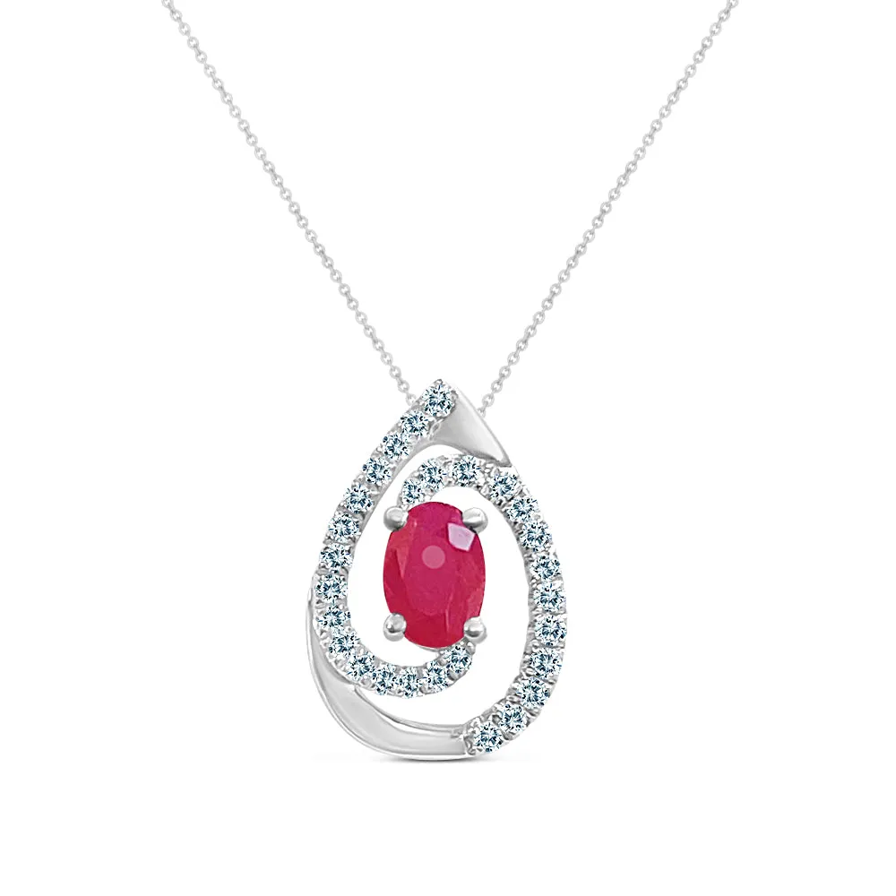14KW 29DIA(S/C) 0.17CT, TRENDY PEAR SHAPE PENDANT  121PB3445ARD