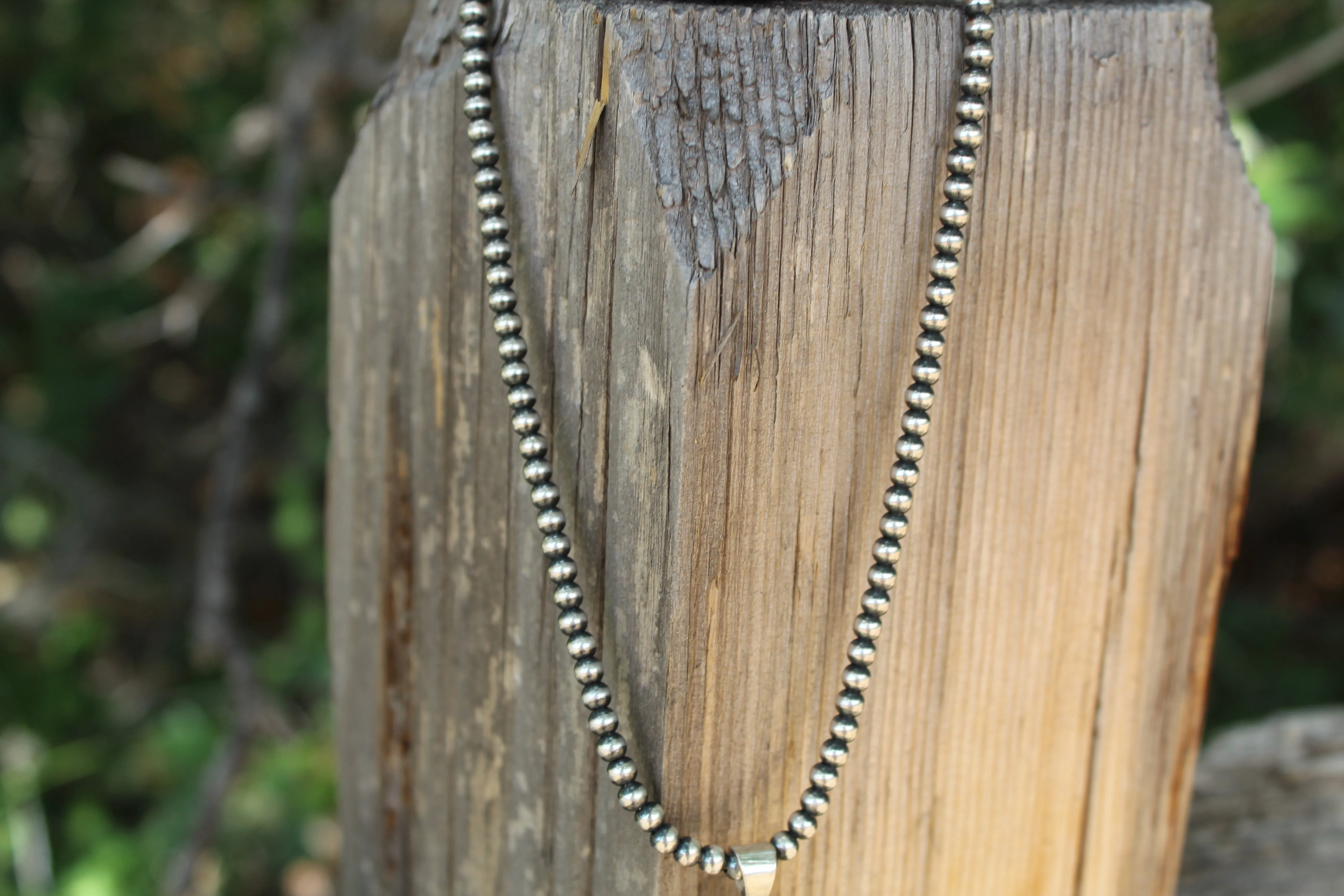 14" 4mm Navajo Pearl Necklace