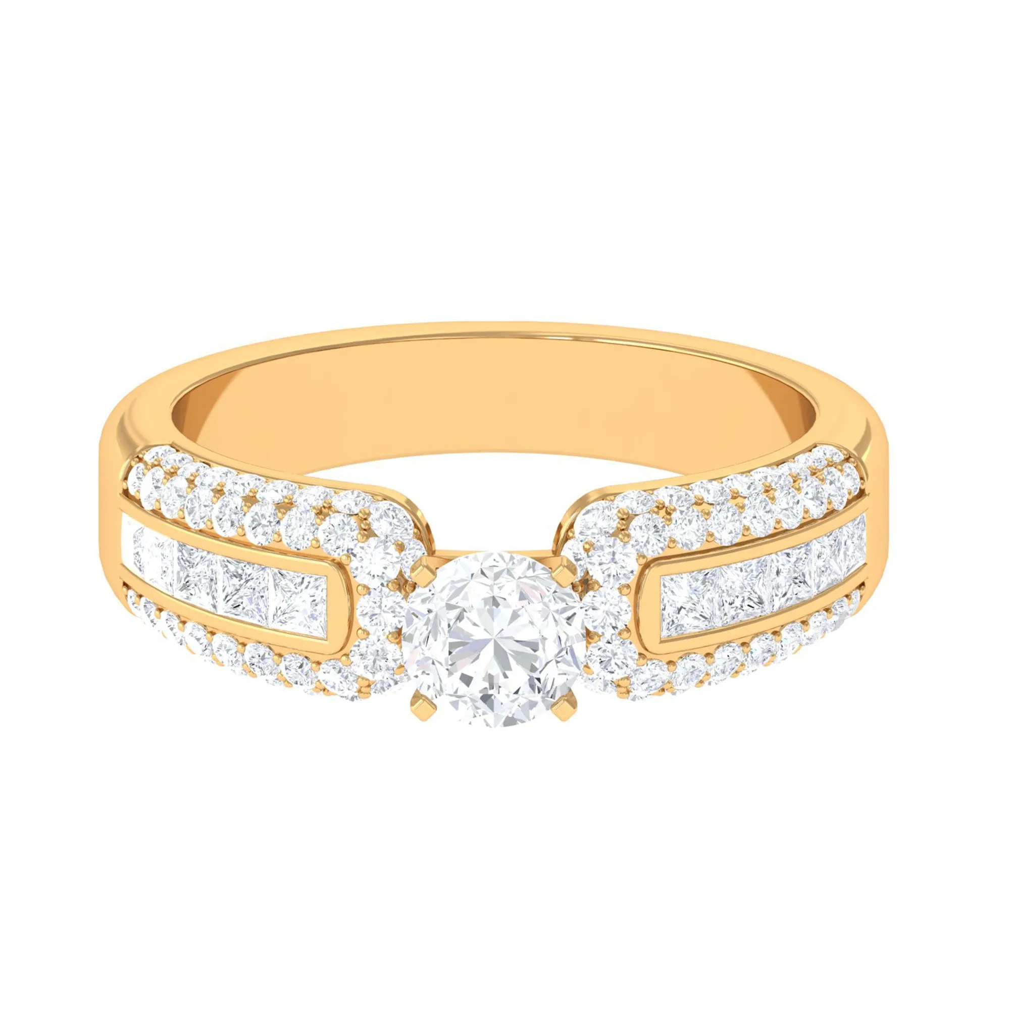 1.75 CT Cubic Zircon Statement Engagement Ring