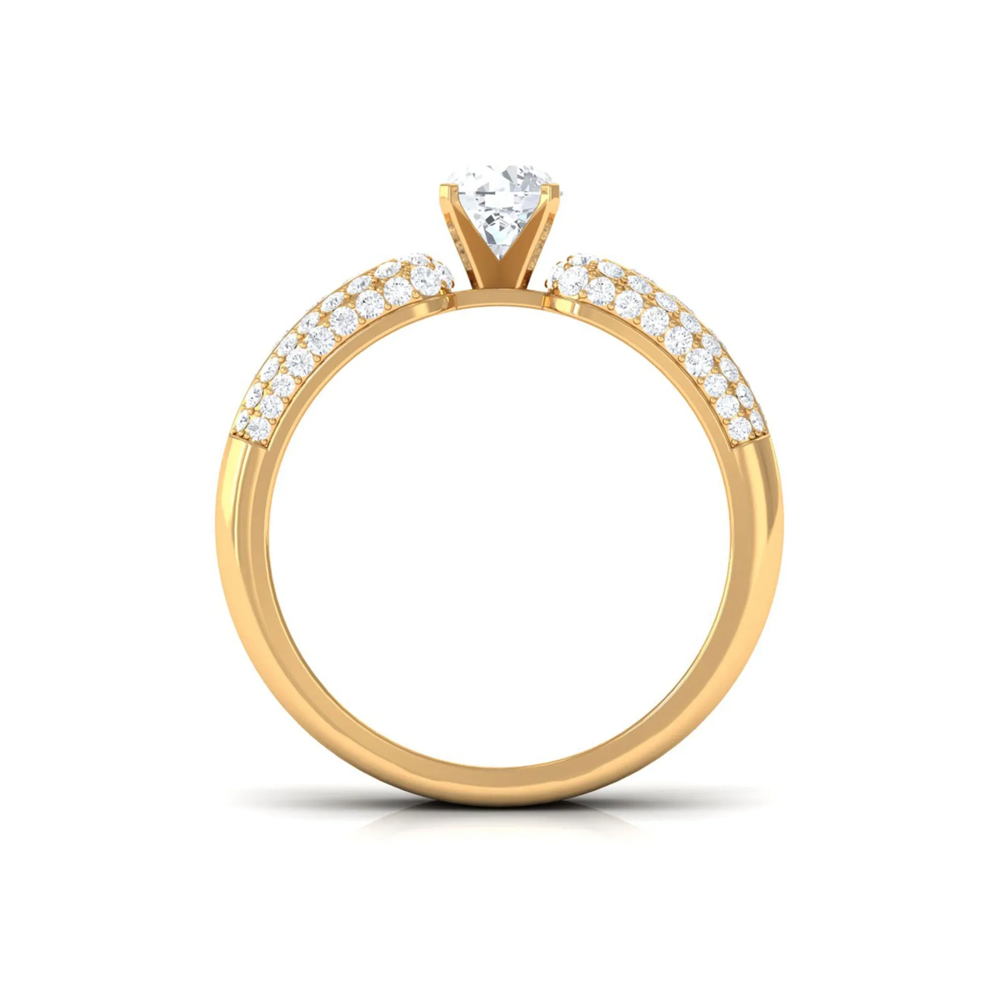 1.75 CT Cubic Zircon Statement Engagement Ring