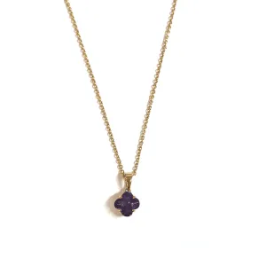 18ct Yellow Gold Amethyst Pendant