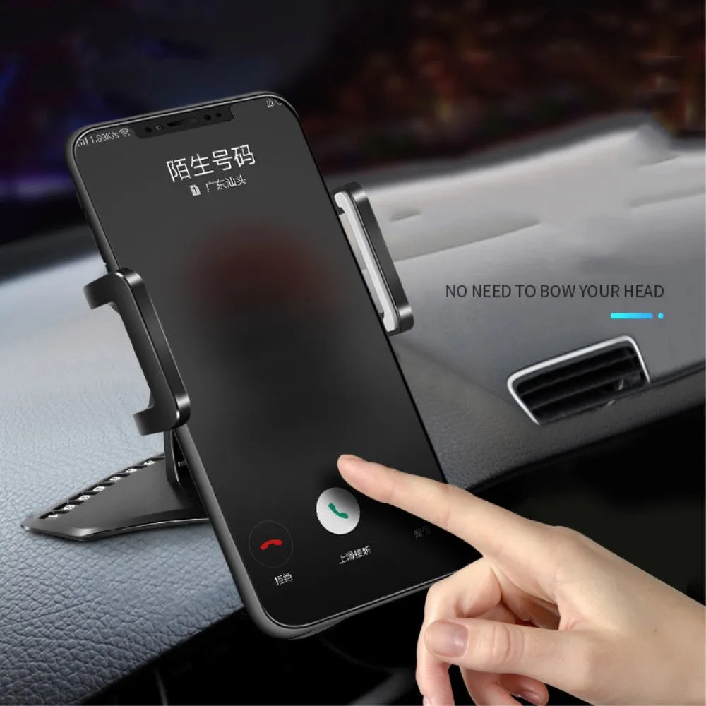 3 in 1 Car GPS Smartphone Holder: Dashboard / Visor Clamp   AC Grid Clip for Gresso Regal R2 - Black