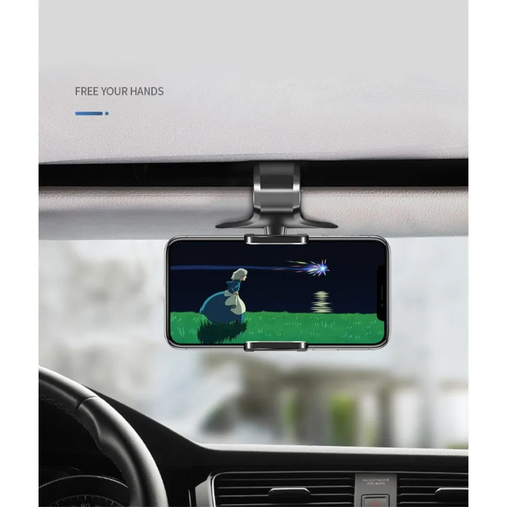 3 in 1 Car GPS Smartphone Holder: Dashboard / Visor Clamp   AC Grid Clip for Gresso Regal R2 - Black