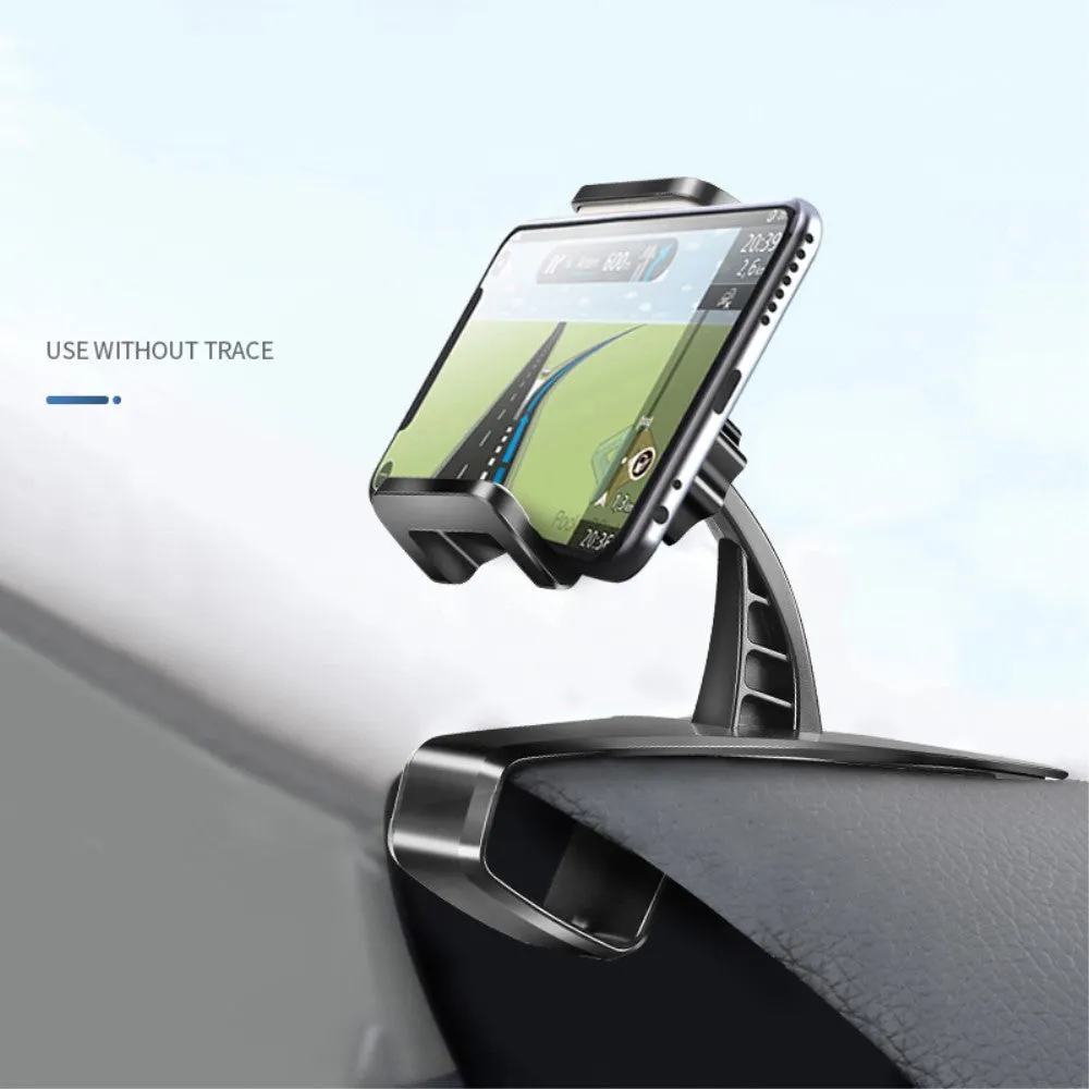 3 in 1 Car GPS Smartphone Holder: Dashboard / Visor Clamp   AC Grid Clip for Gresso Regal R3 - Black