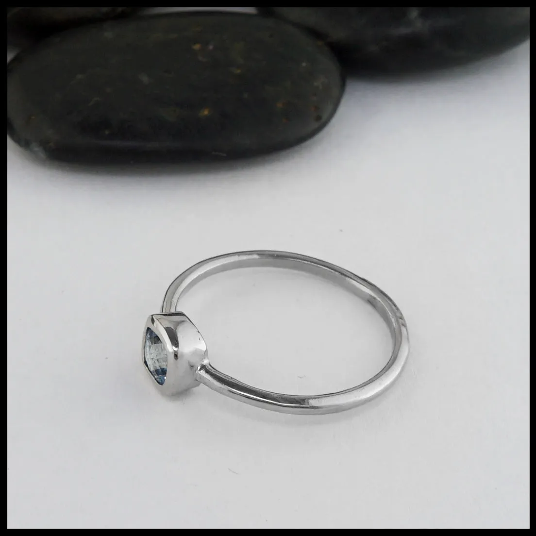Aquamarine Stacking Ring