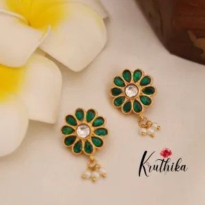 Beautiful Jadau Earcuffs | upper earrings | Bugadi Earrings E437