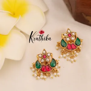 Beautiful Jadau Earcuffs | upper earrings | Bugadi Earrings E442