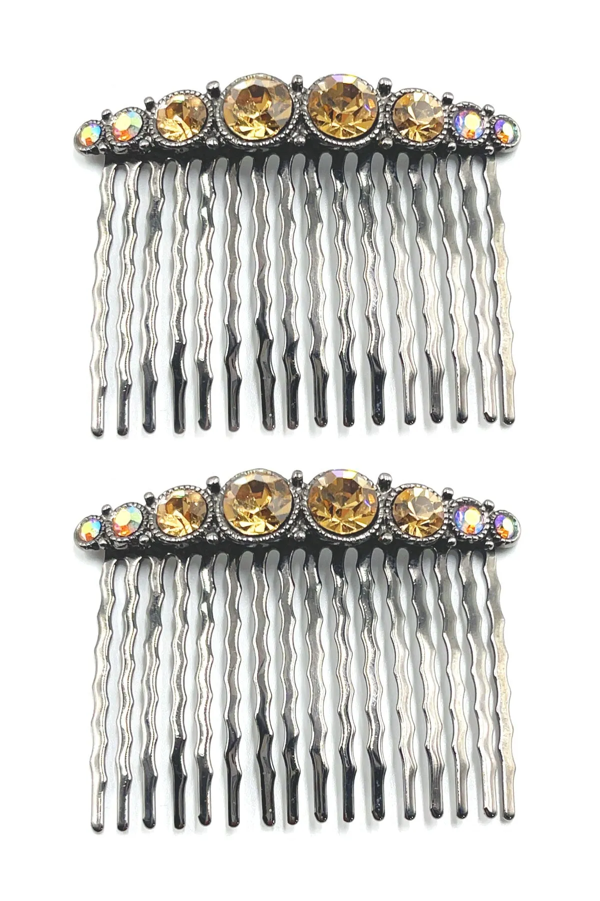 Bejeweled Hair Combs (Pair)