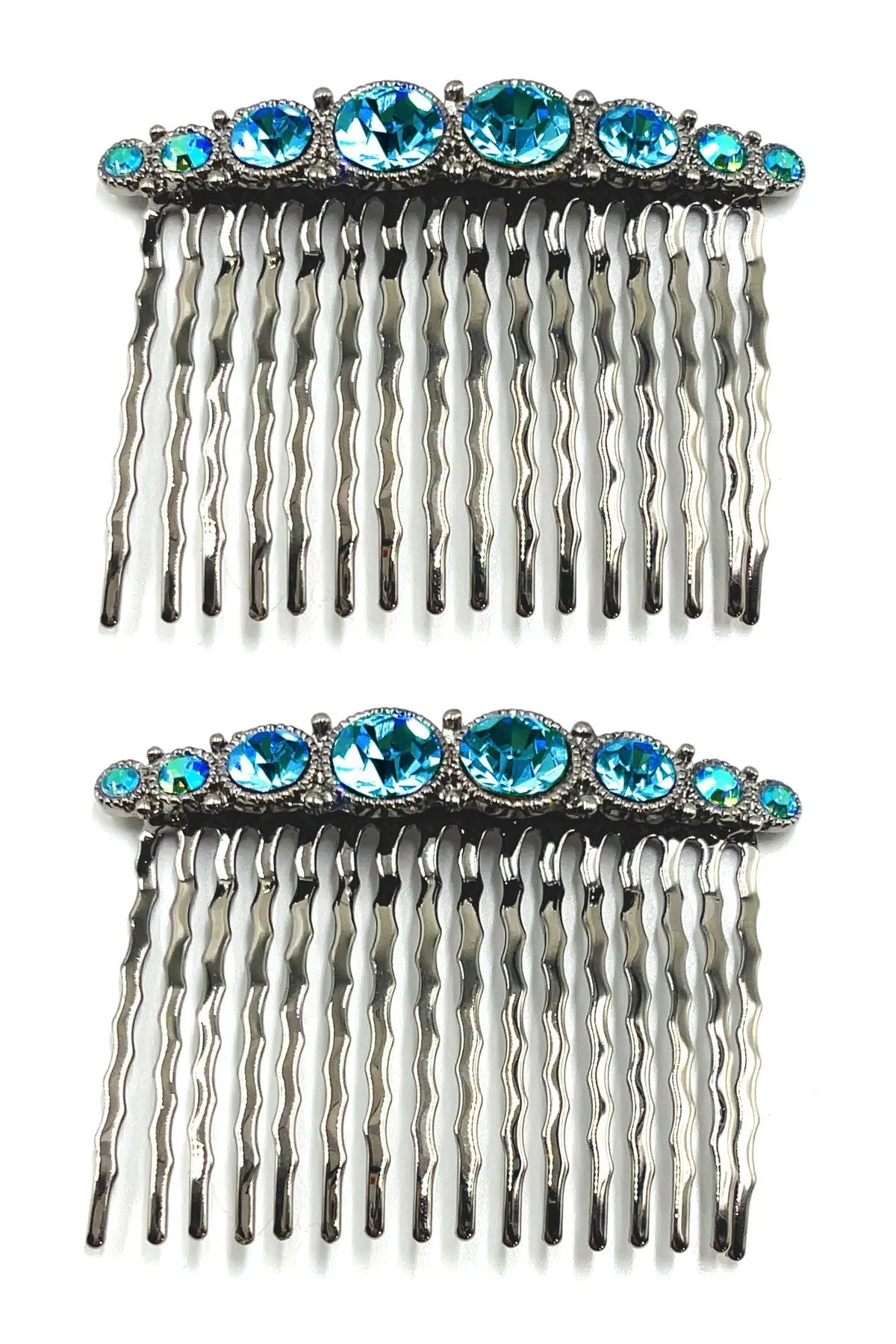 Bejeweled Hair Combs (Pair)