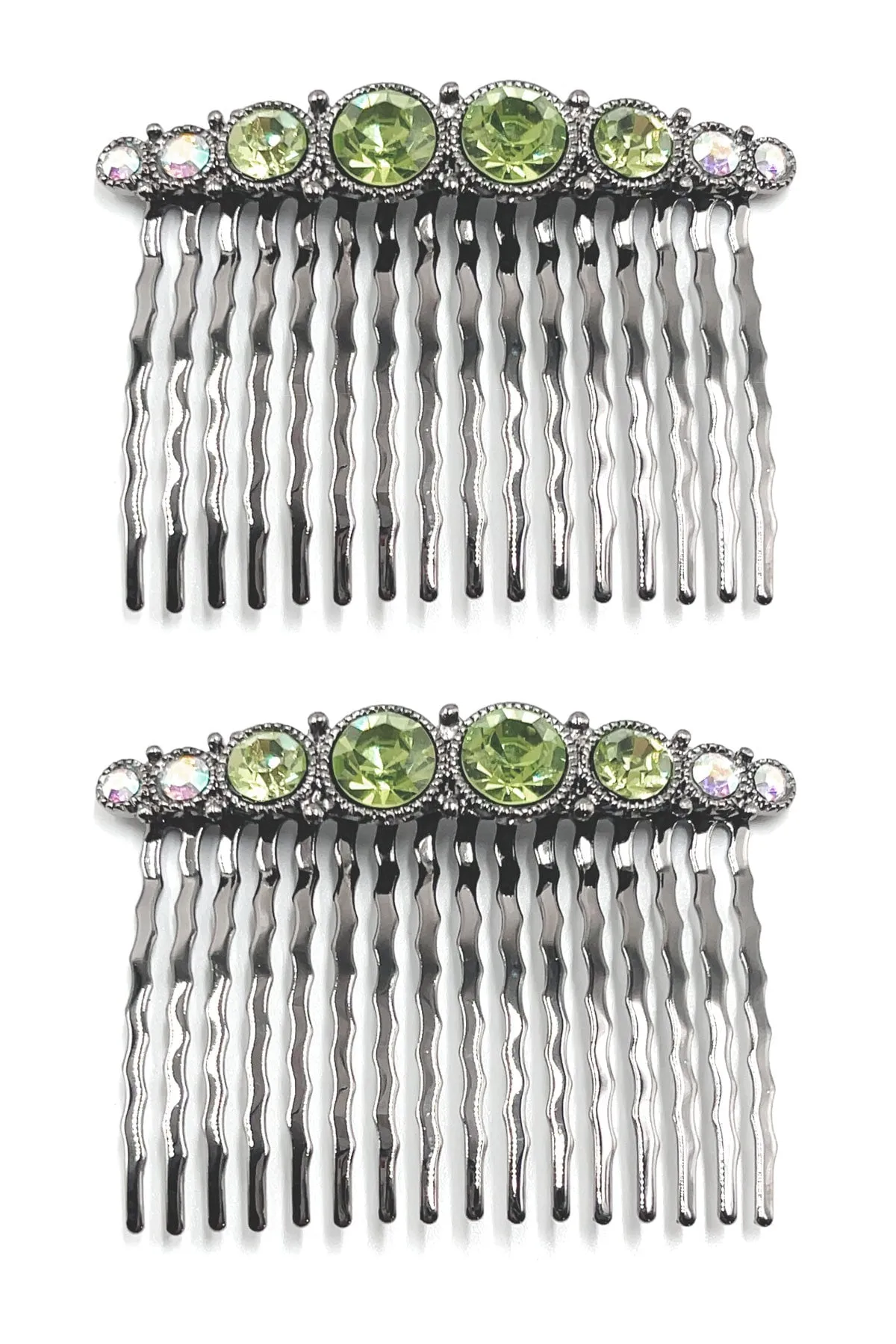 Bejeweled Hair Combs (Pair)