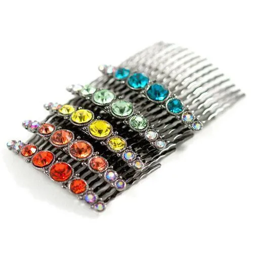 Bejeweled Hair Combs (Pair)