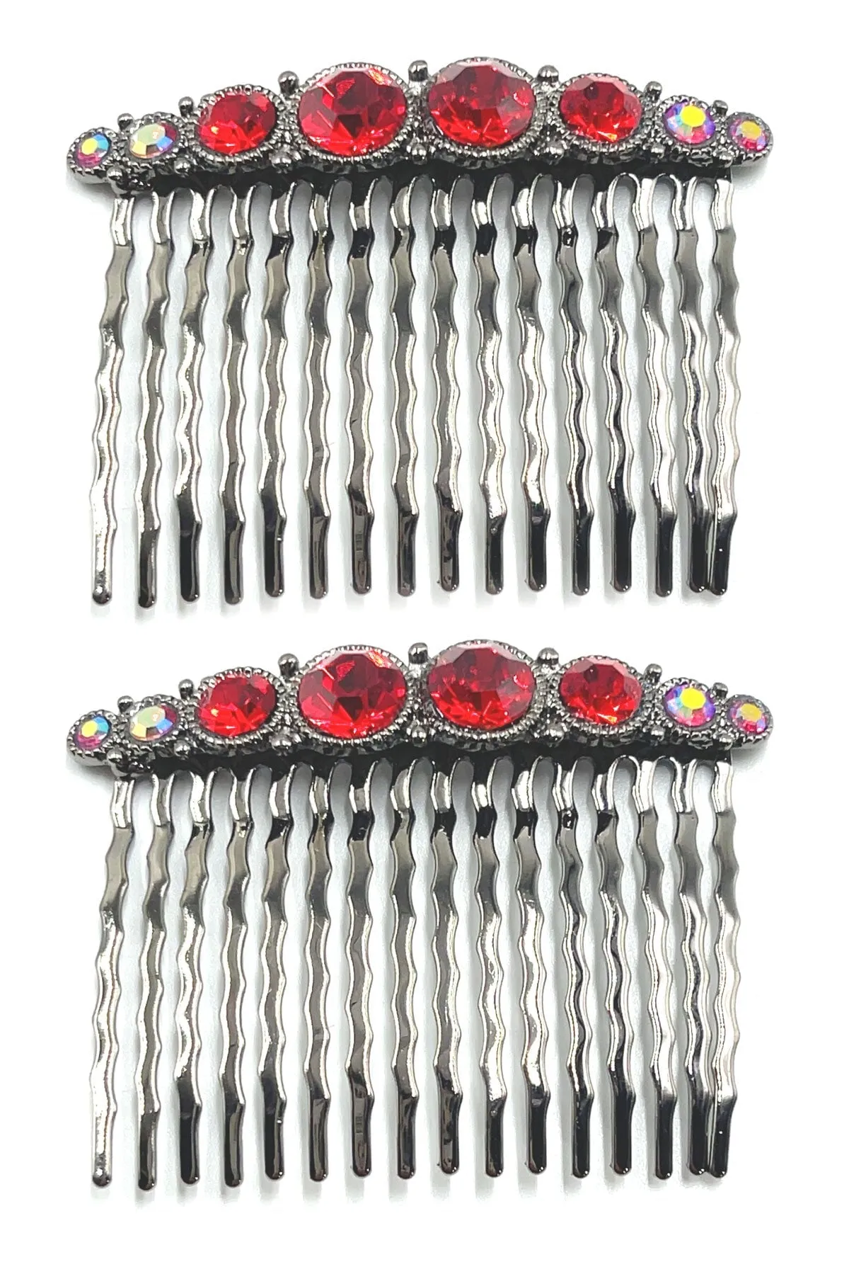 Bejeweled Hair Combs (Pair)