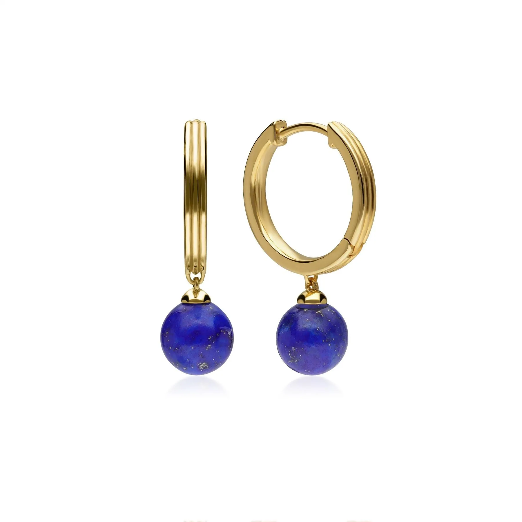 Boucles d'Oreilles Créoles Caruso Lapis Lazuli