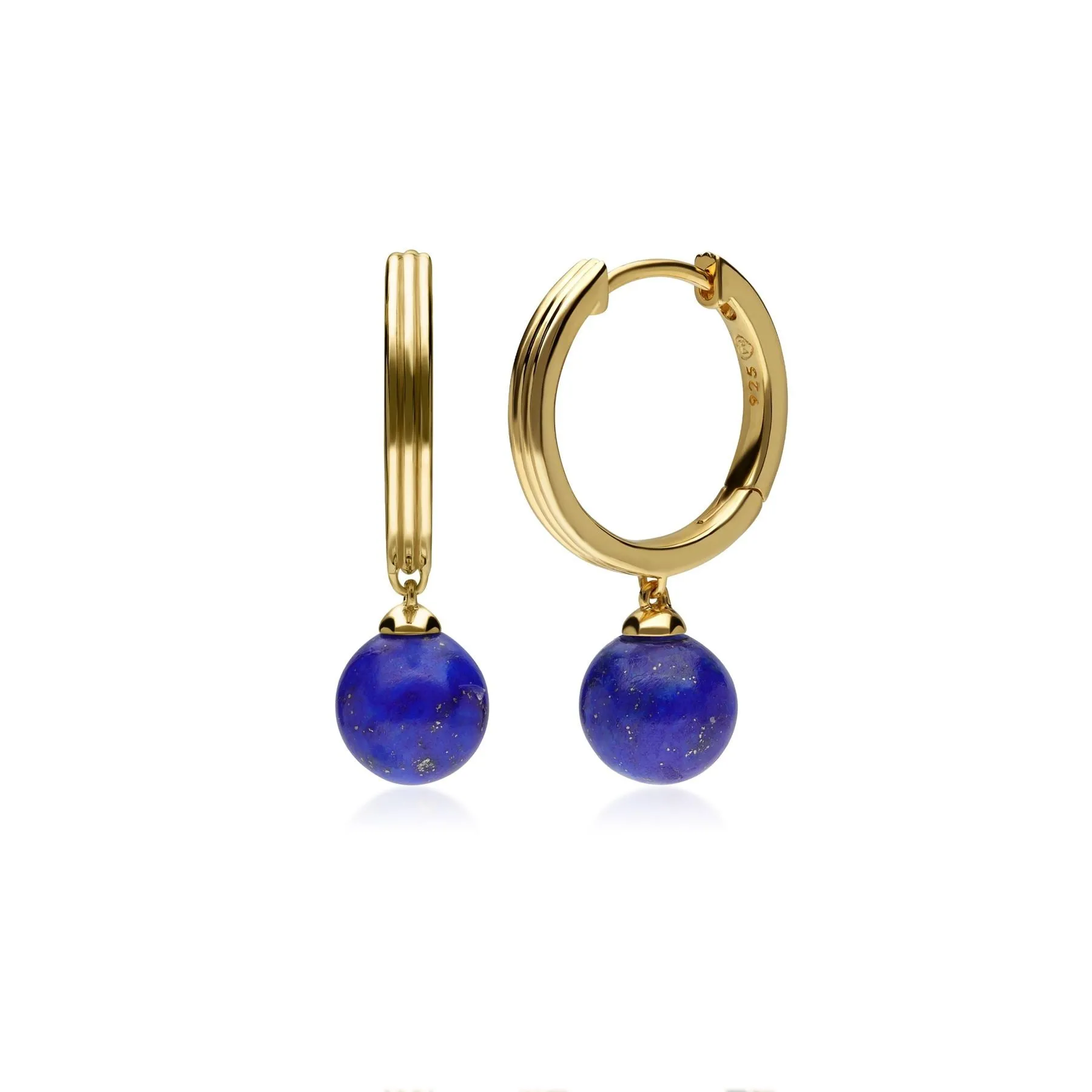 Boucles d'Oreilles Créoles Caruso Lapis Lazuli