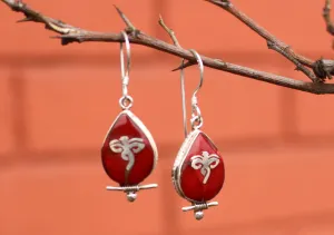 Buddha's Wisdom Eyes Sterling Silver Drop Earrings
