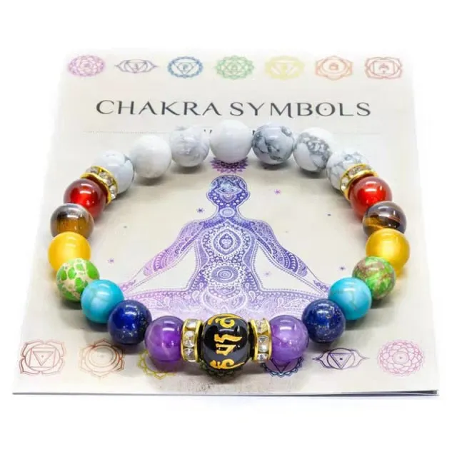 Chakra Power Positive Energy Bracelet Stress & Anxiety Relief