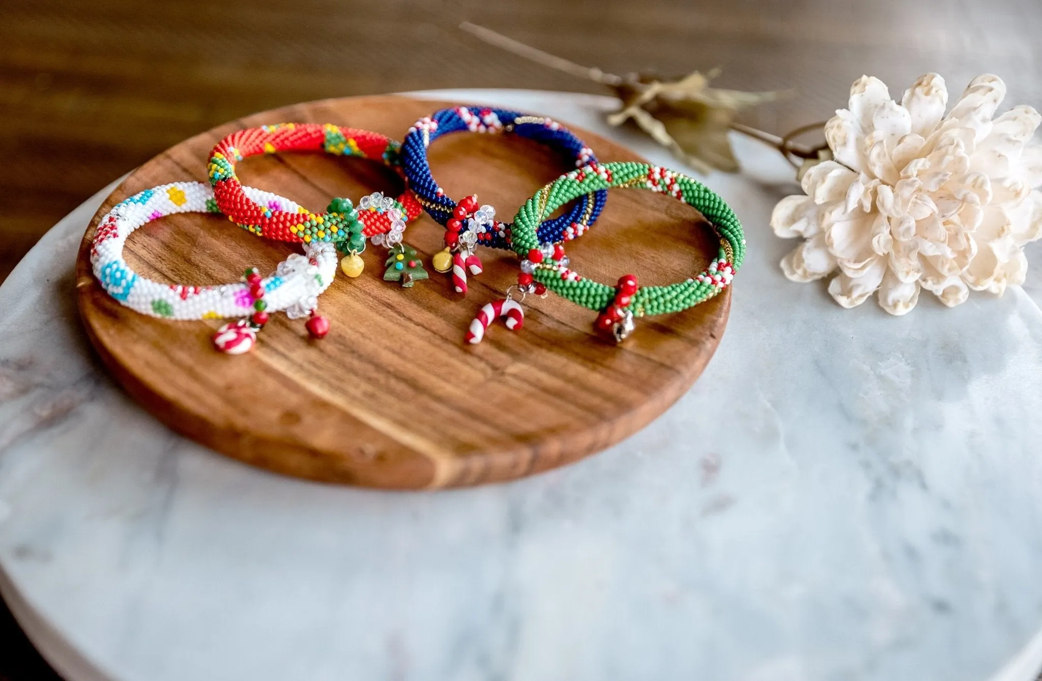 Christmas Stacking Bracelets