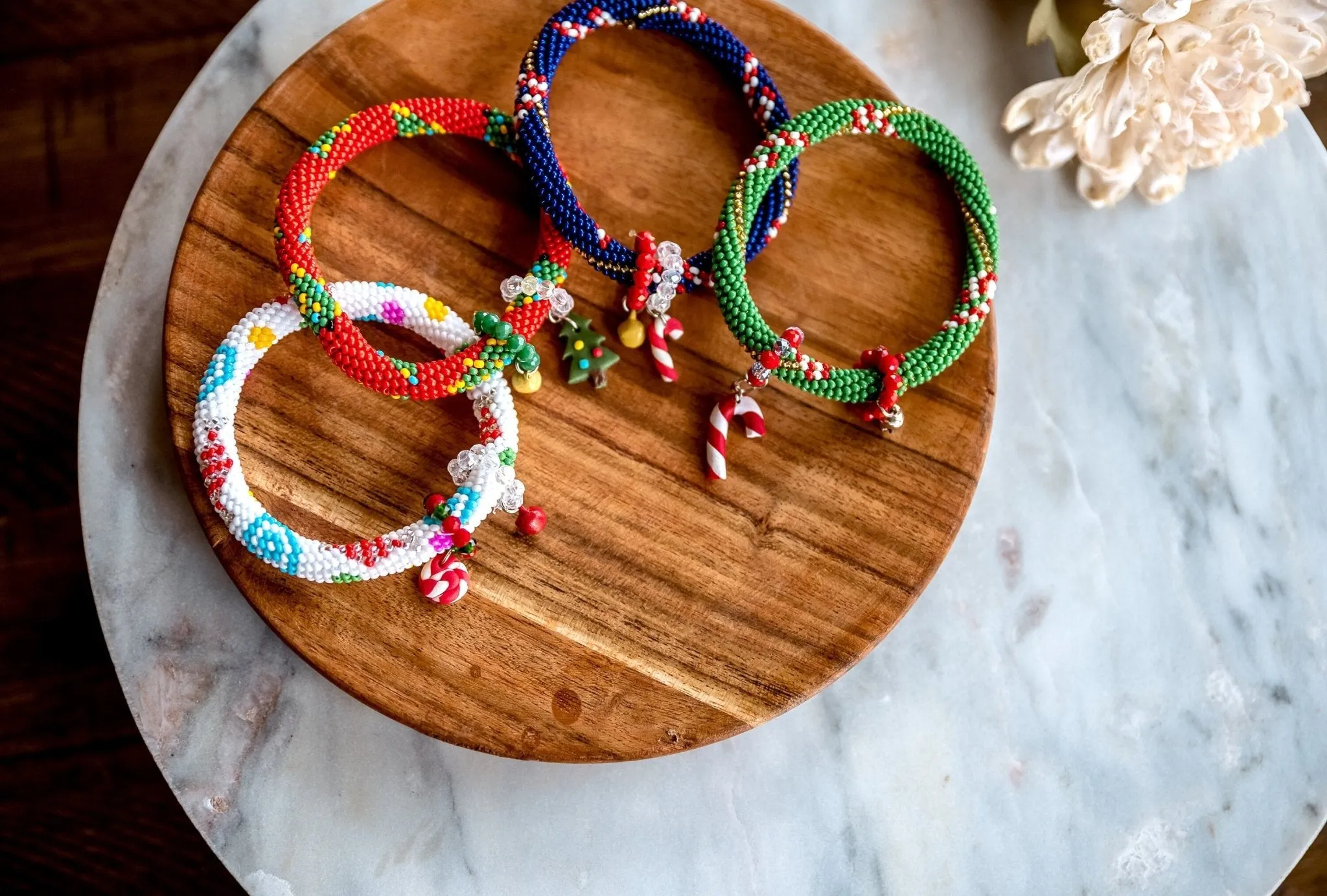 Christmas Stacking Bracelets