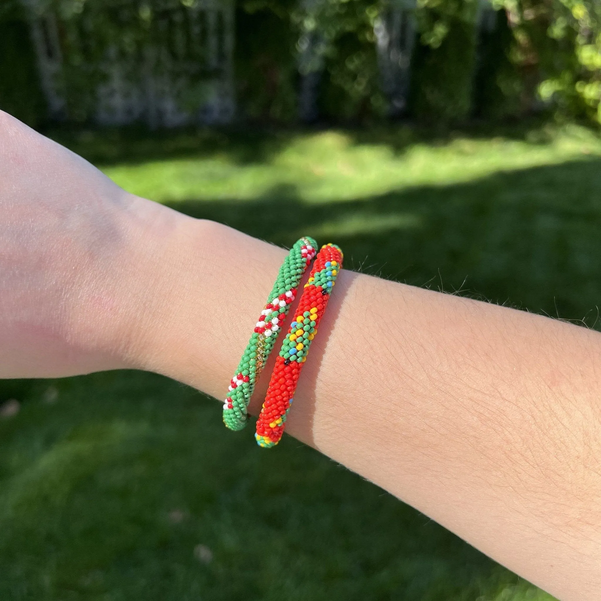 Christmas Stacking Bracelets
