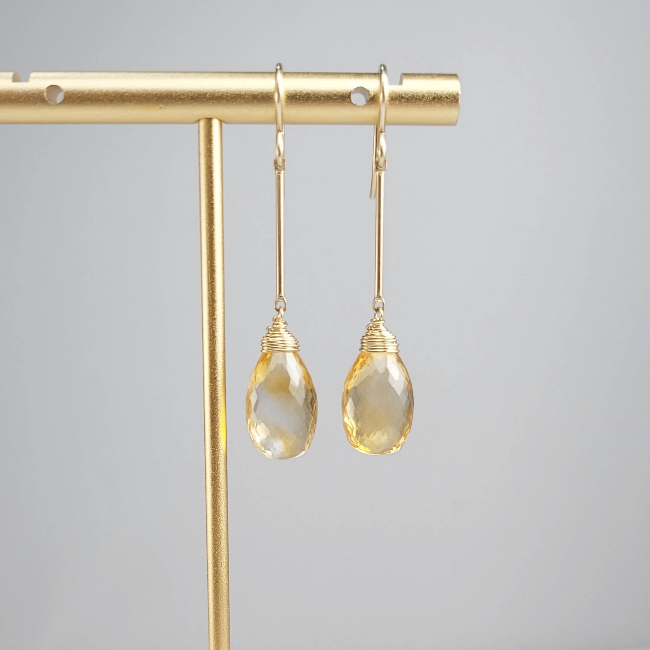 Citrine Dangle Earrings