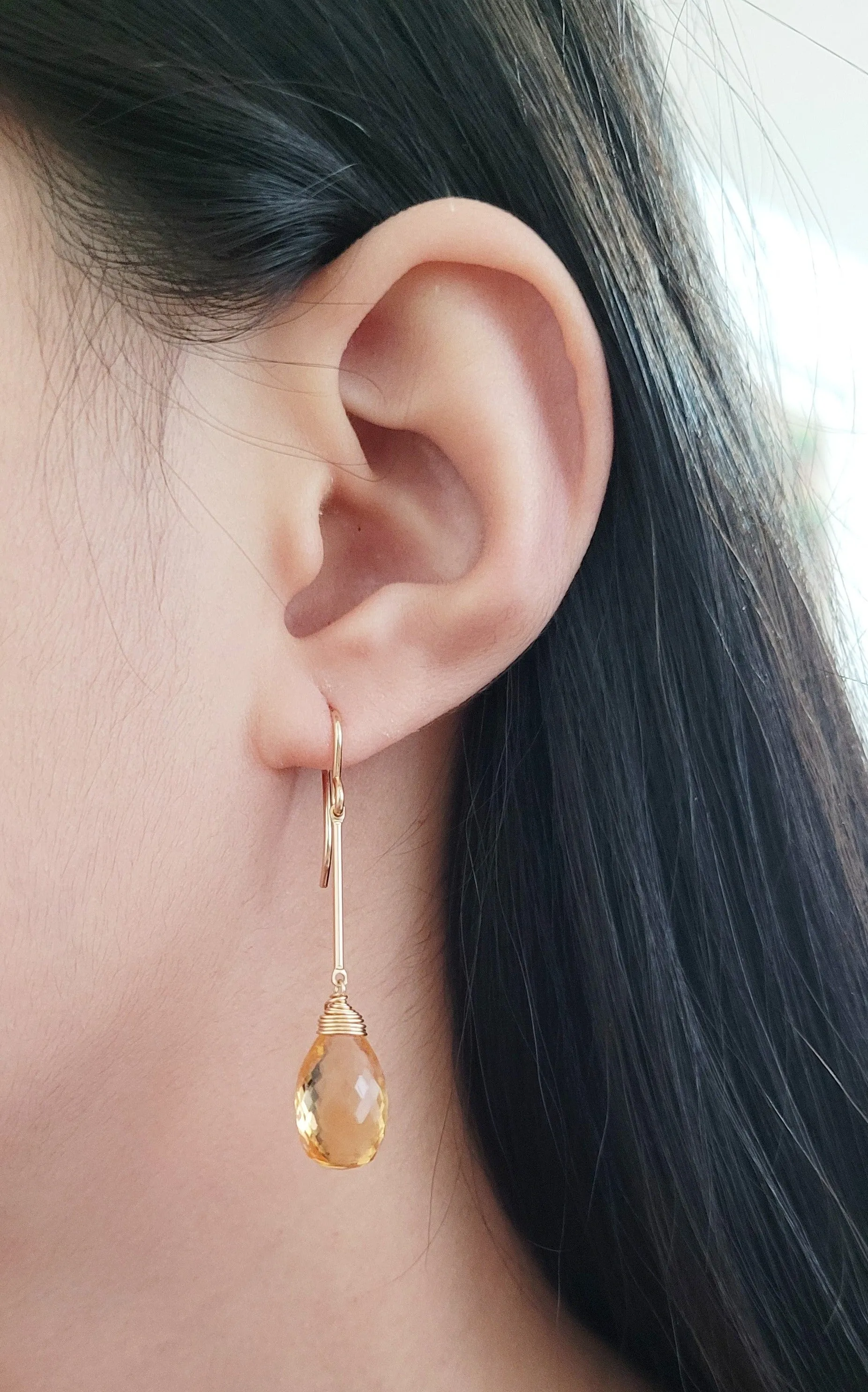Citrine Dangle Earrings