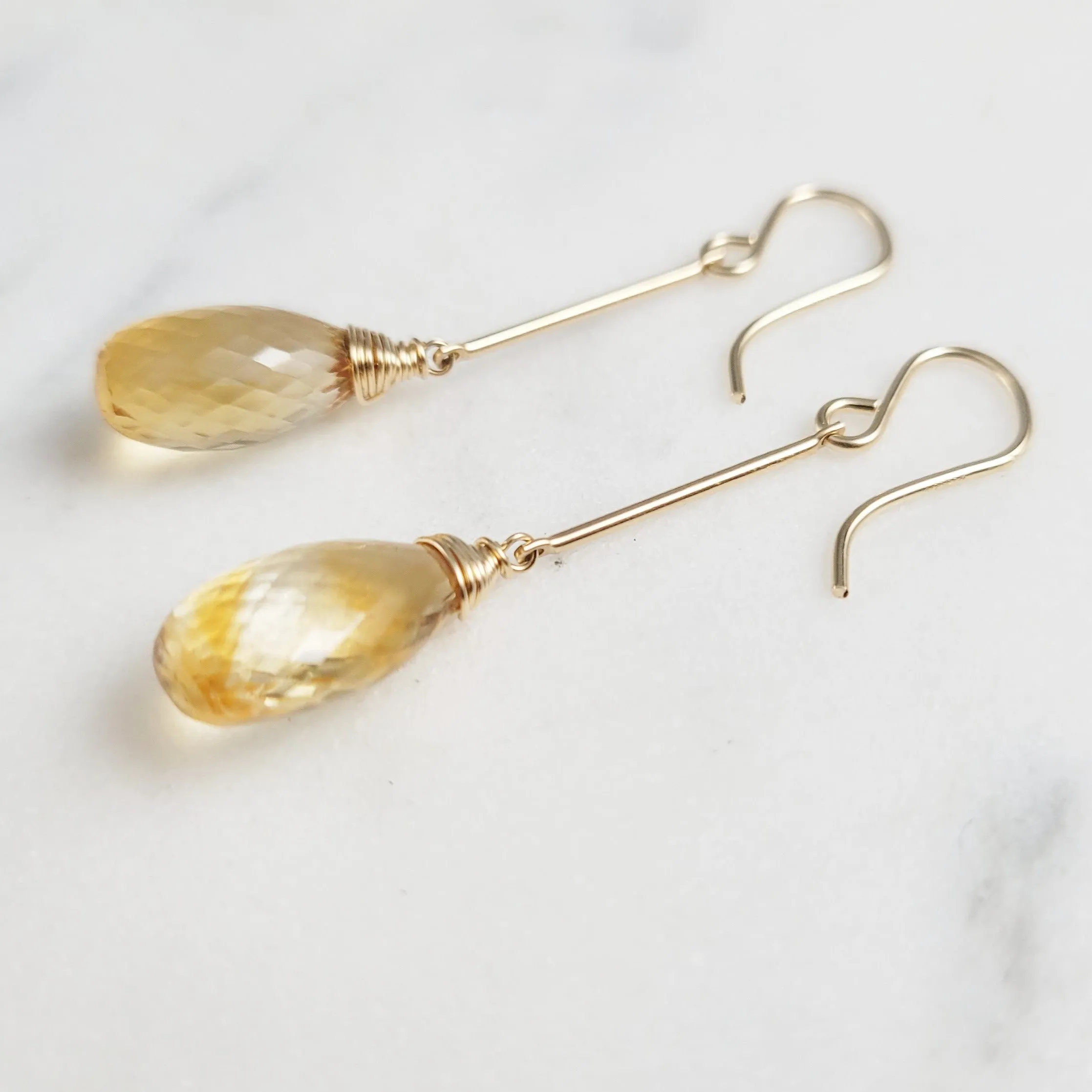 Citrine Dangle Earrings