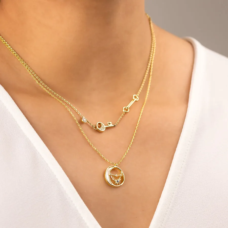 Constellation Pearl Gold Necklace