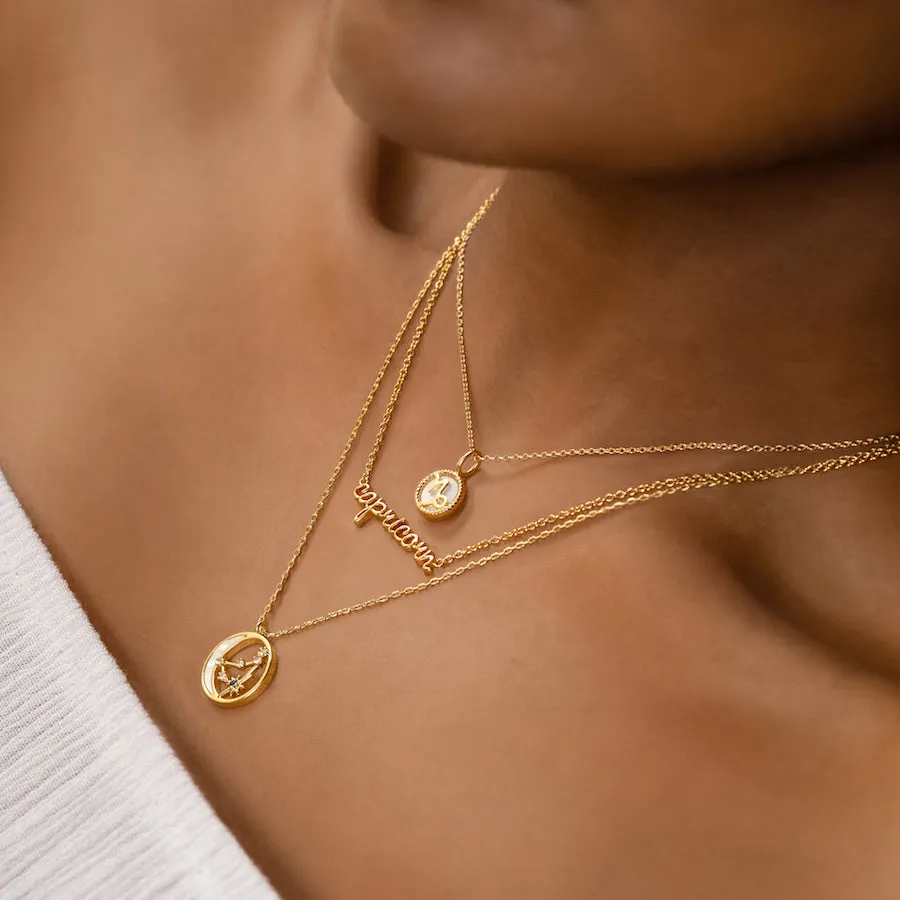 Constellation Pearl Gold Necklace