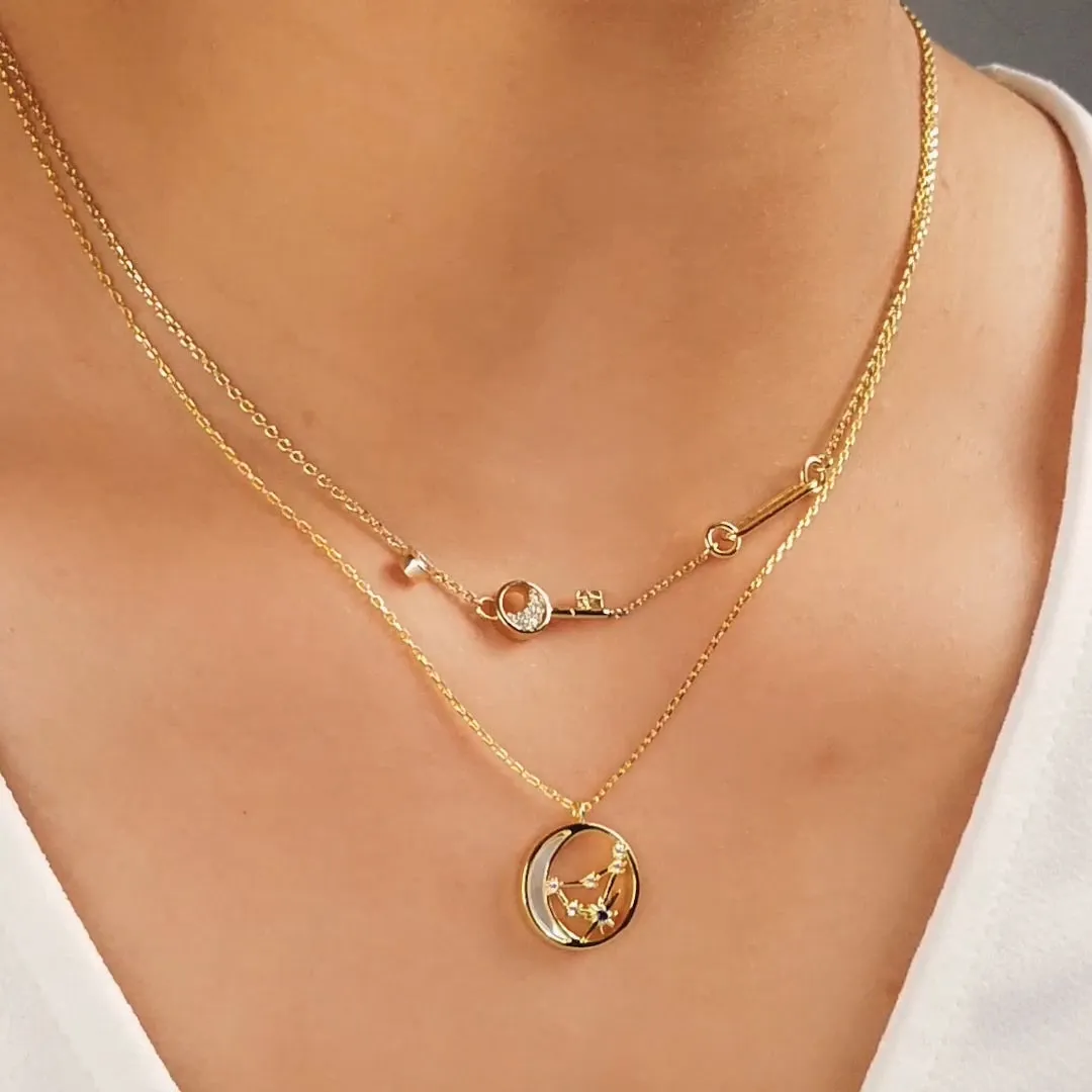 Constellation Pearl Gold Necklace