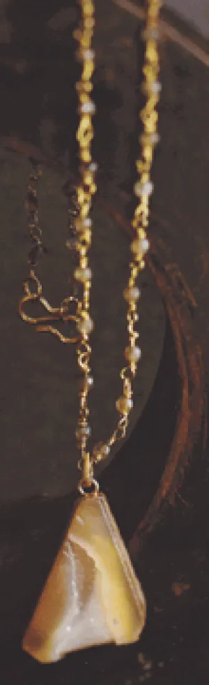Drusy Amber Necklace