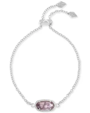 Elaina Rhodium Plated Purple Amethyst Bracelet by Kendra Scott