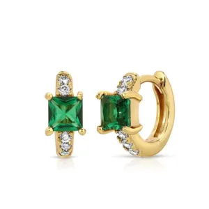 Elizabeth Earrings - Emerald