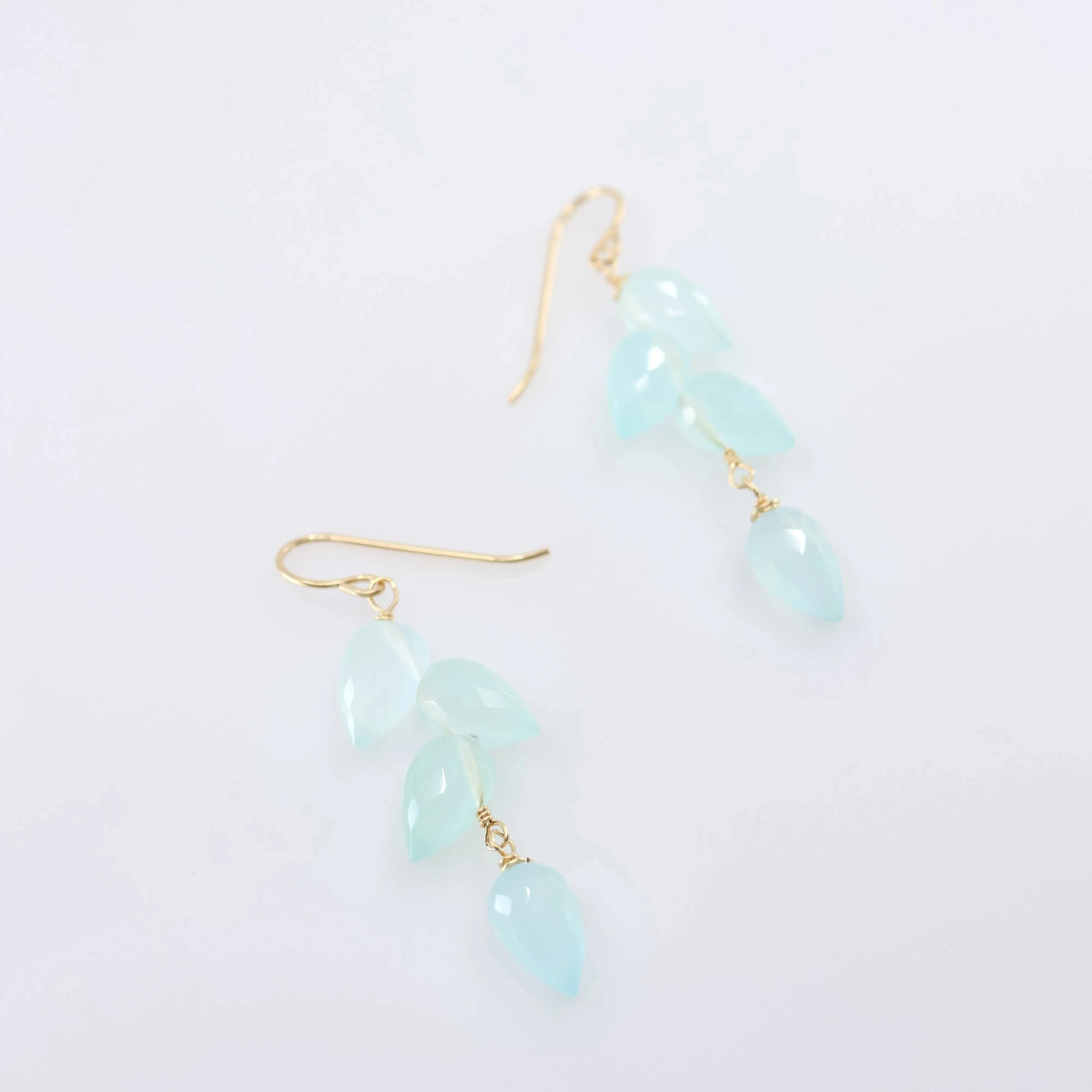 Fancy Cut Gemstone Cluster Earrings, 3 Variations