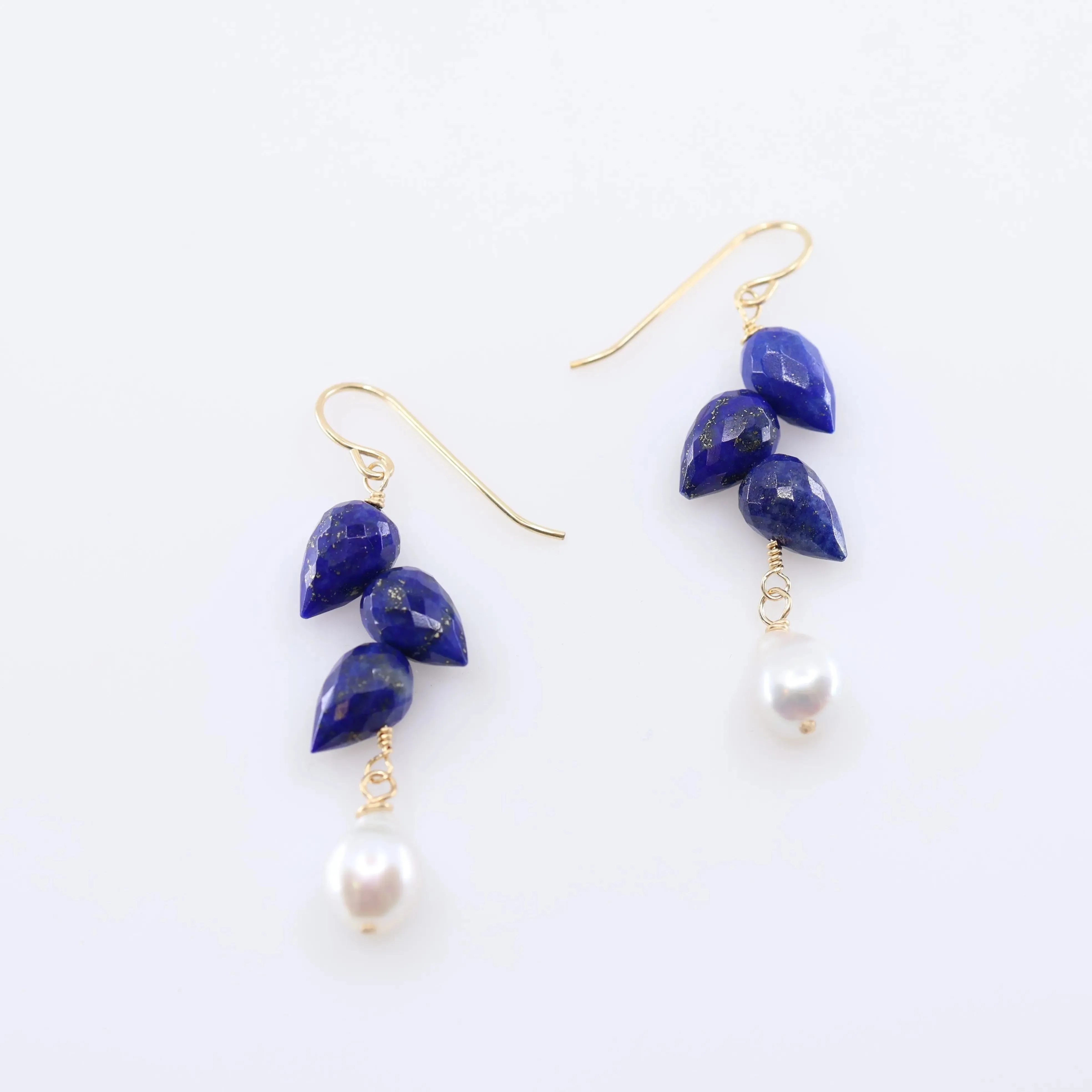 Fancy Cut Gemstone Cluster Earrings, 3 Variations