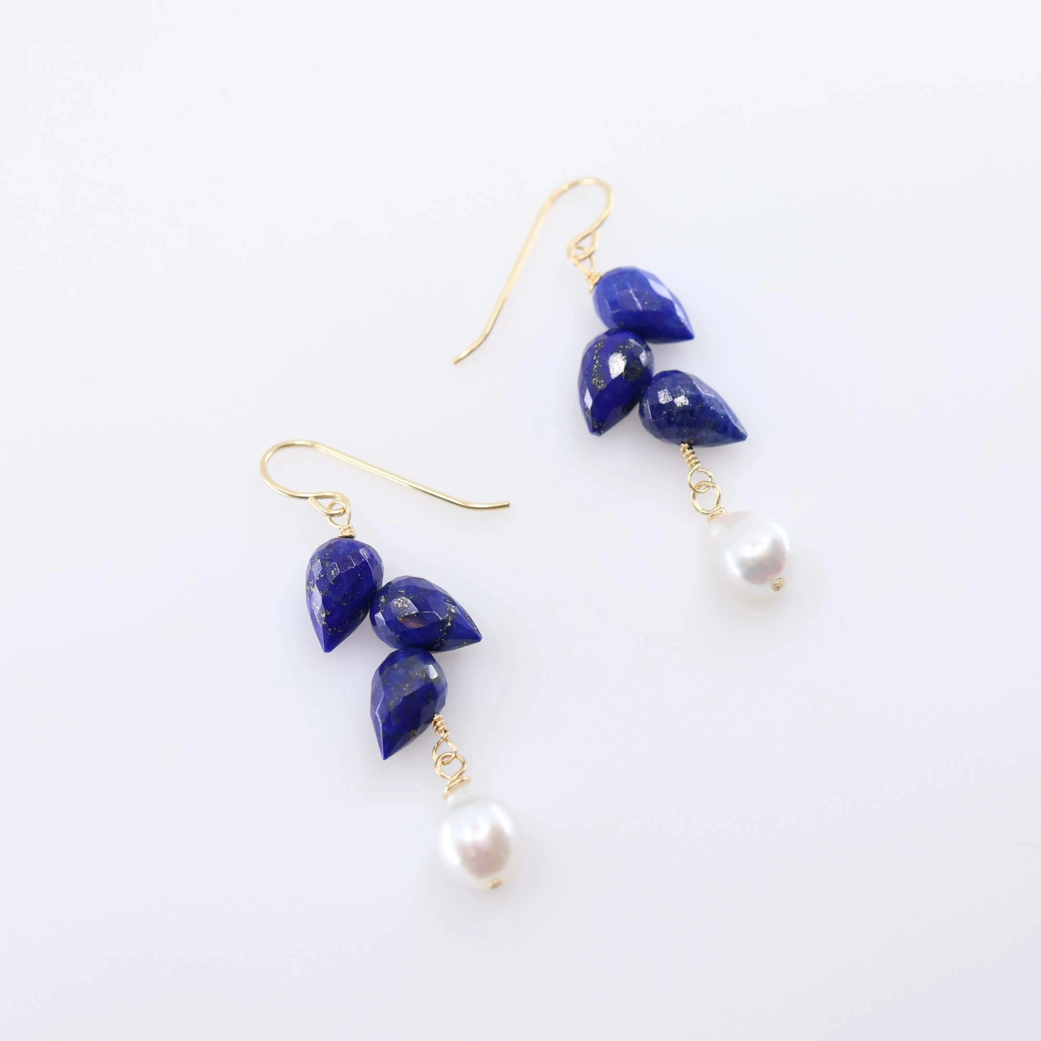 Fancy Cut Gemstone Cluster Earrings, 3 Variations