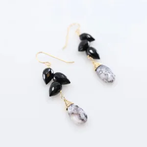 Fancy Cut Gemstone Cluster Earrings, 3 Variations