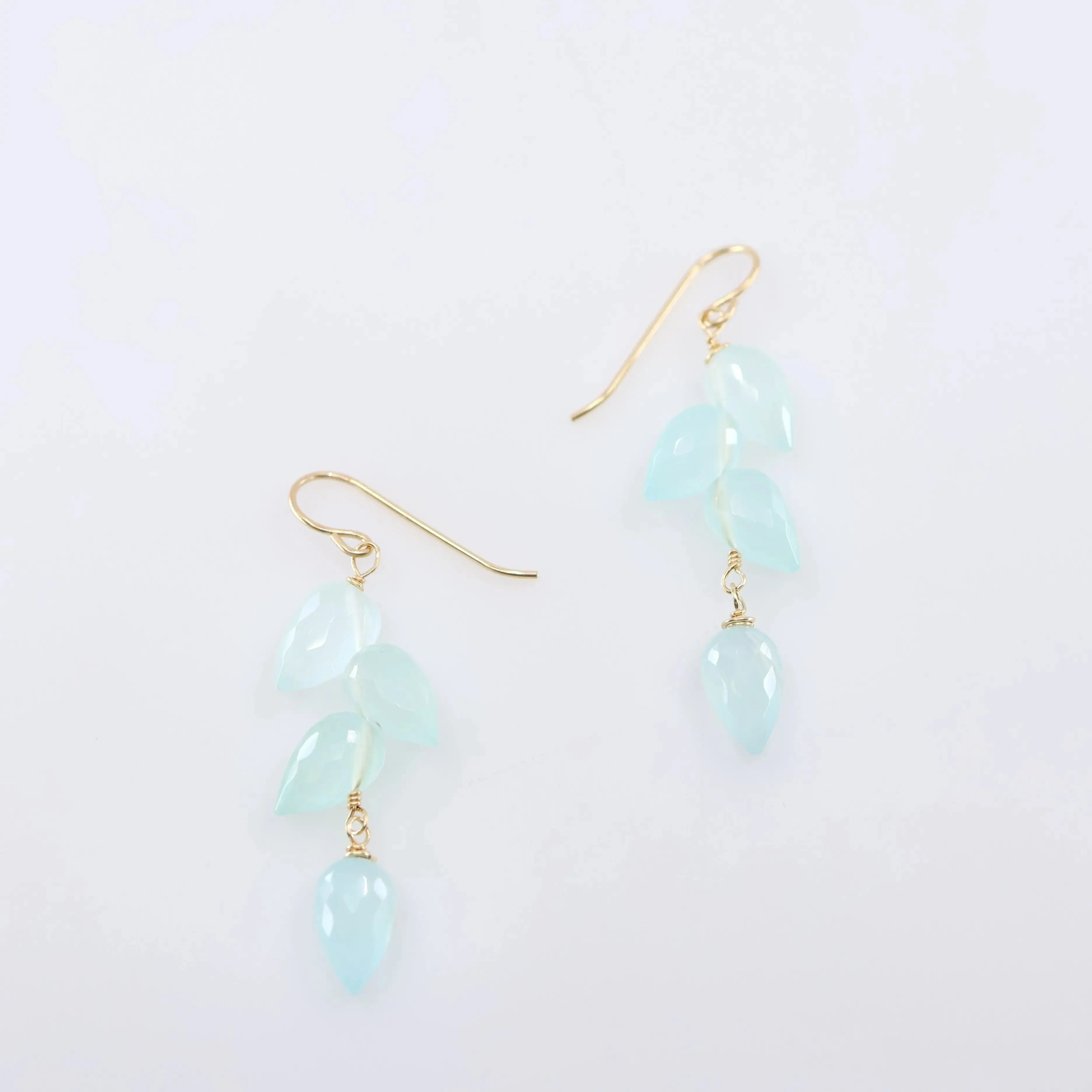 Fancy Cut Gemstone Cluster Earrings, 3 Variations