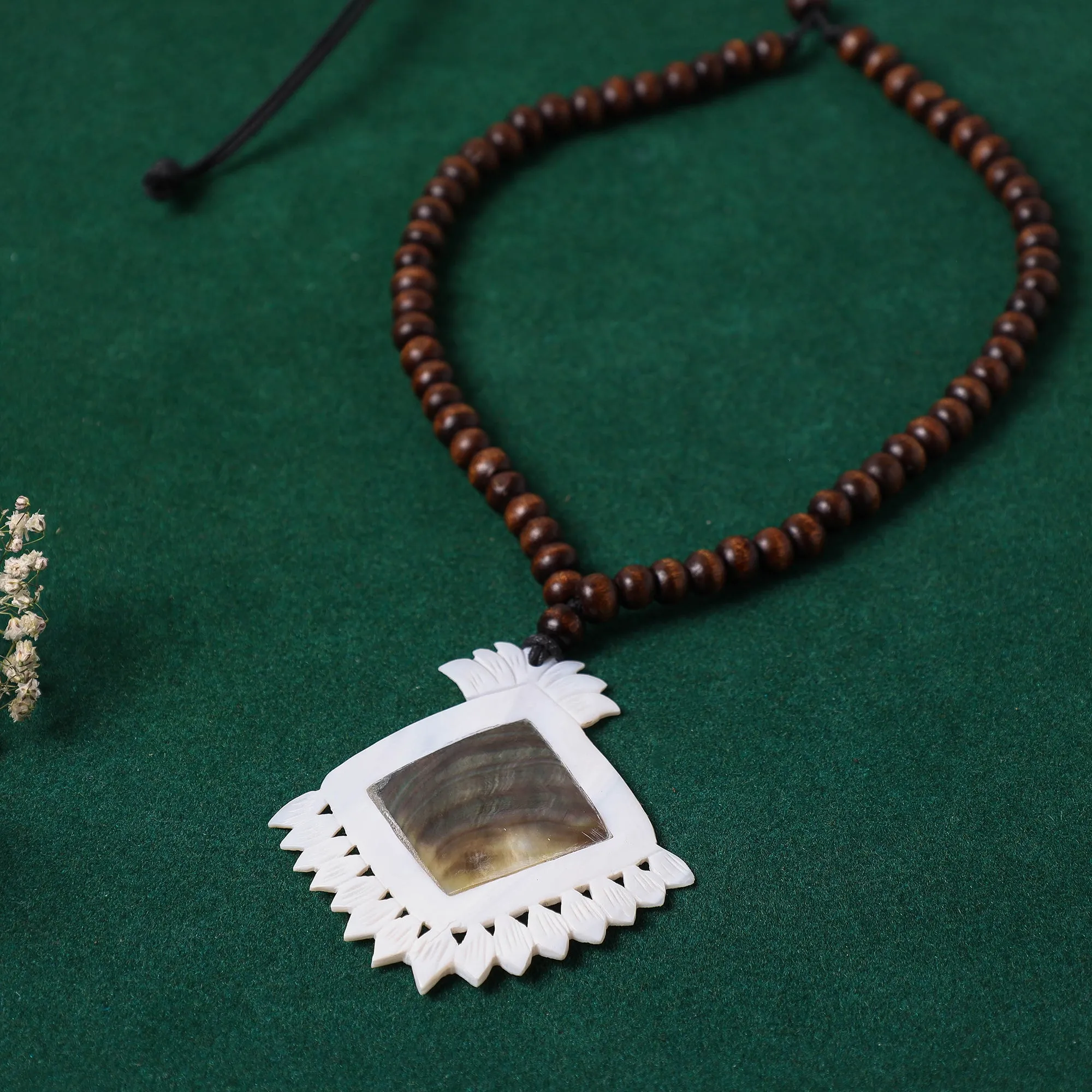 Handcrafted Seashell Pendant Necklace
