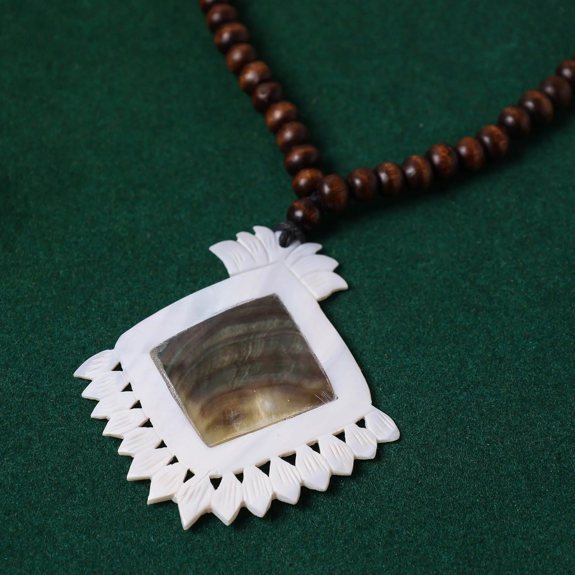 Handcrafted Seashell Pendant Necklace