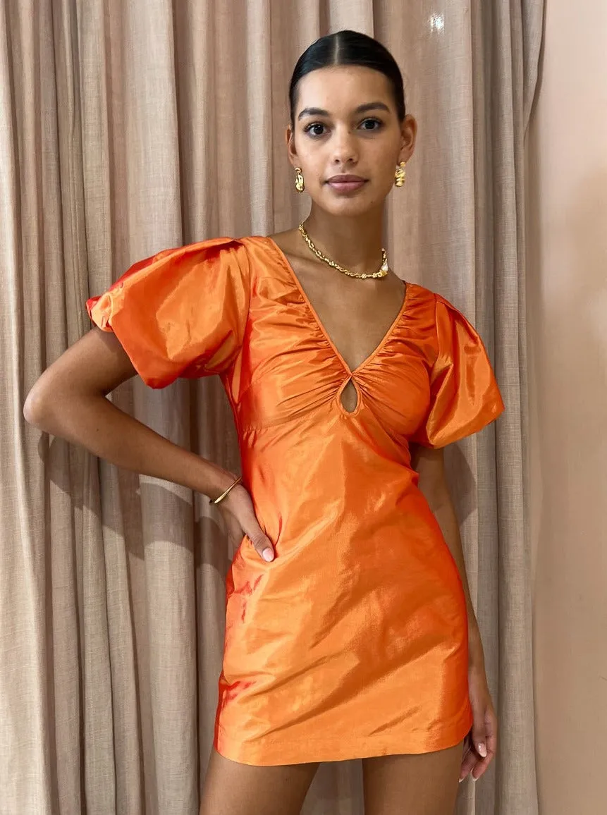 Hansen and Gretel Melinda Mini Dress in Orange