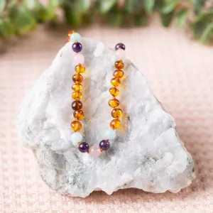 Kids | Mermaid Mix   Cognac Amber Necklace