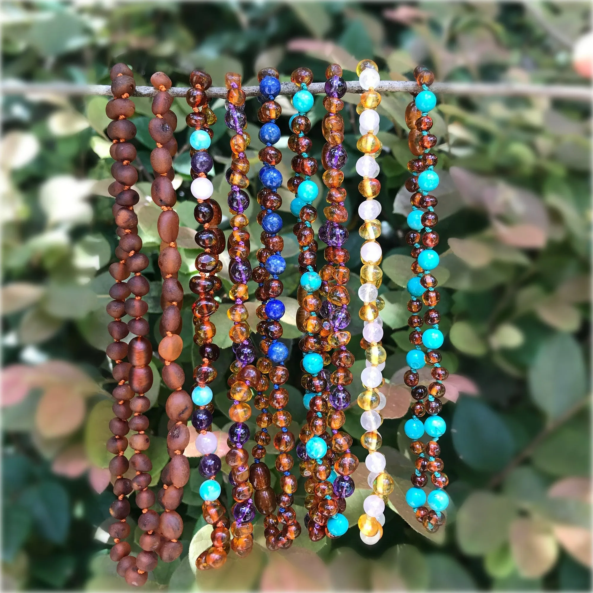 Kids | Mermaid Mix   Cognac Amber Necklace