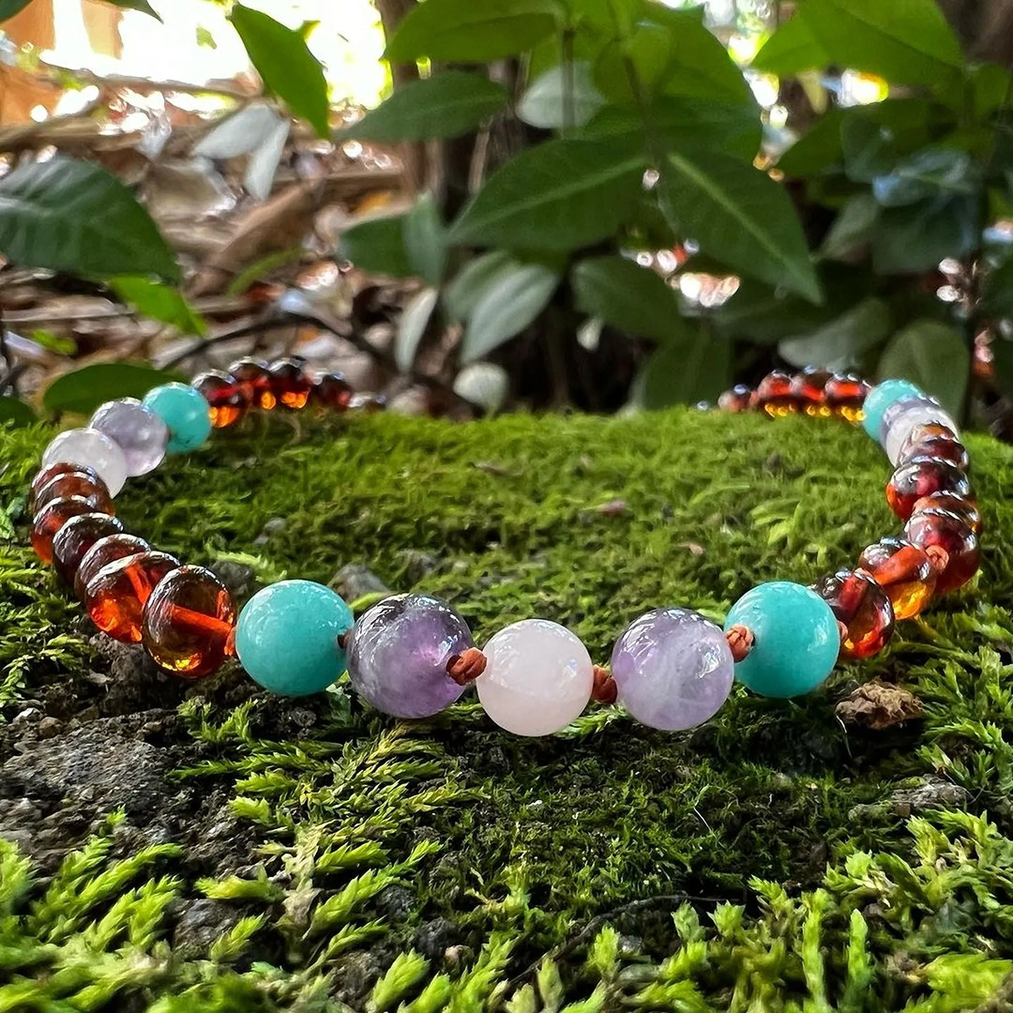 Kids | Mermaid Mix   Cognac Amber Necklace