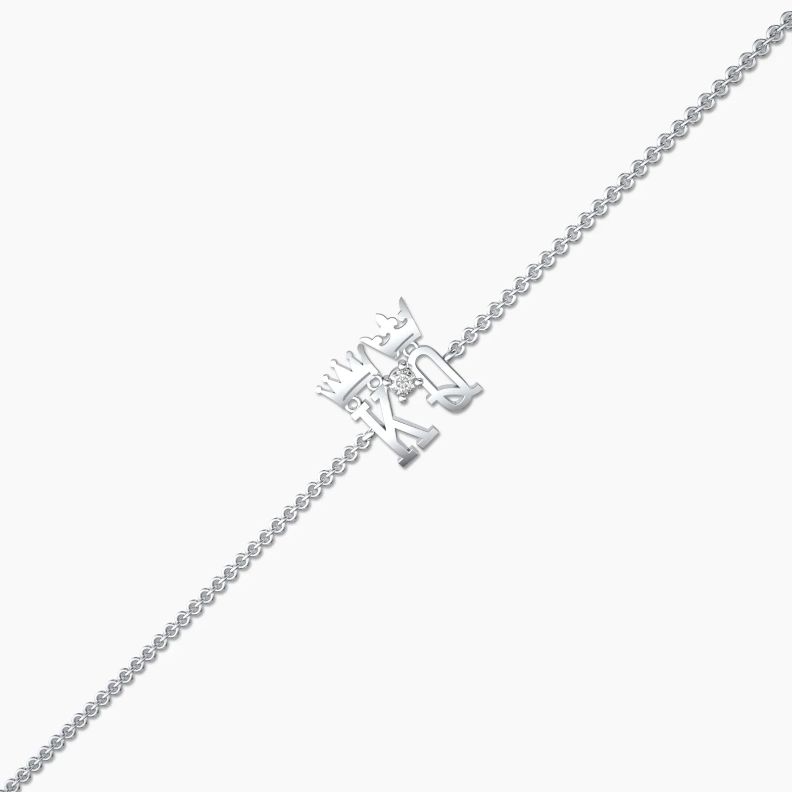 Kind and Queen Natural Diamond Bracelet