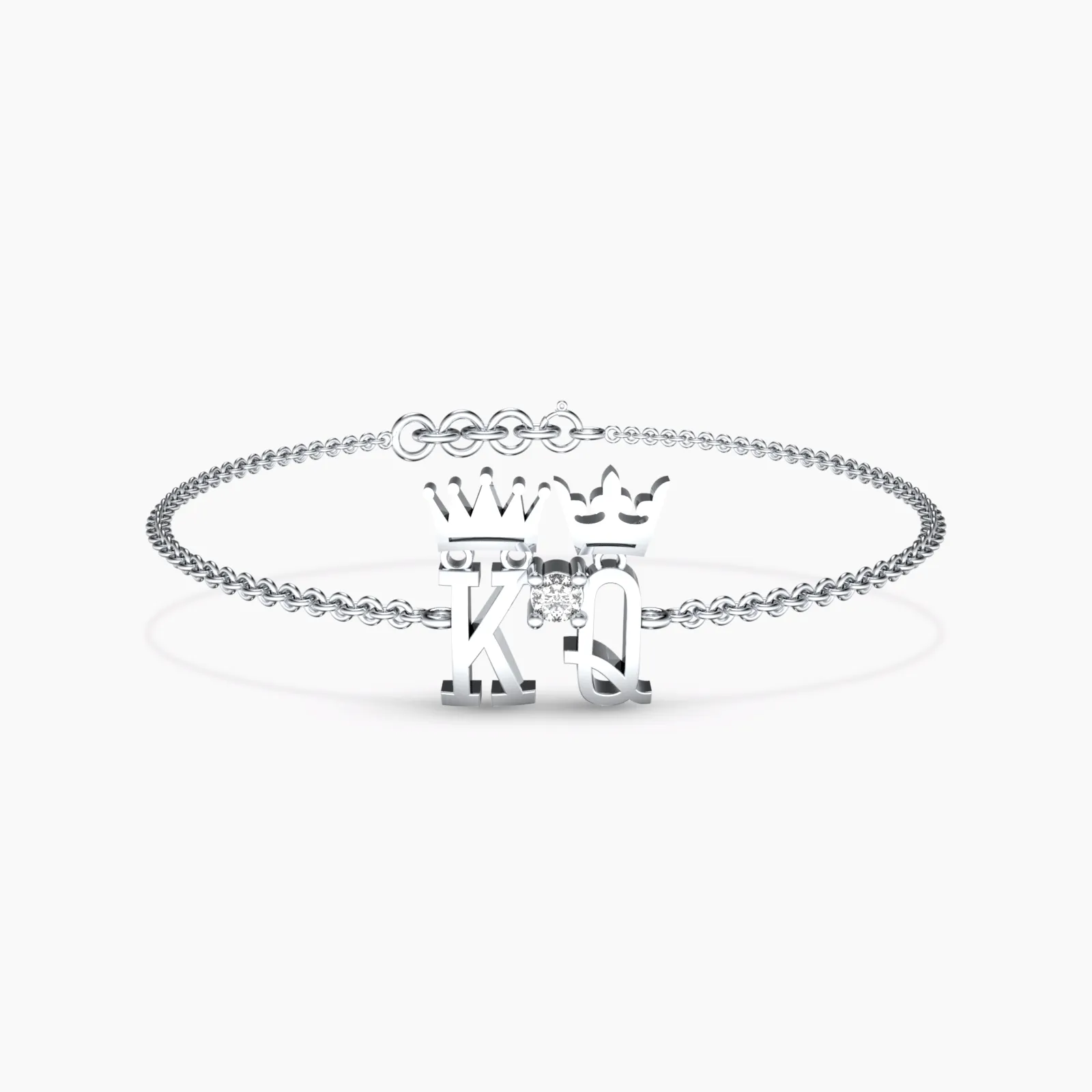 Kind and Queen Natural Diamond Bracelet
