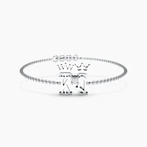 Kind and Queen Natural Diamond Bracelet