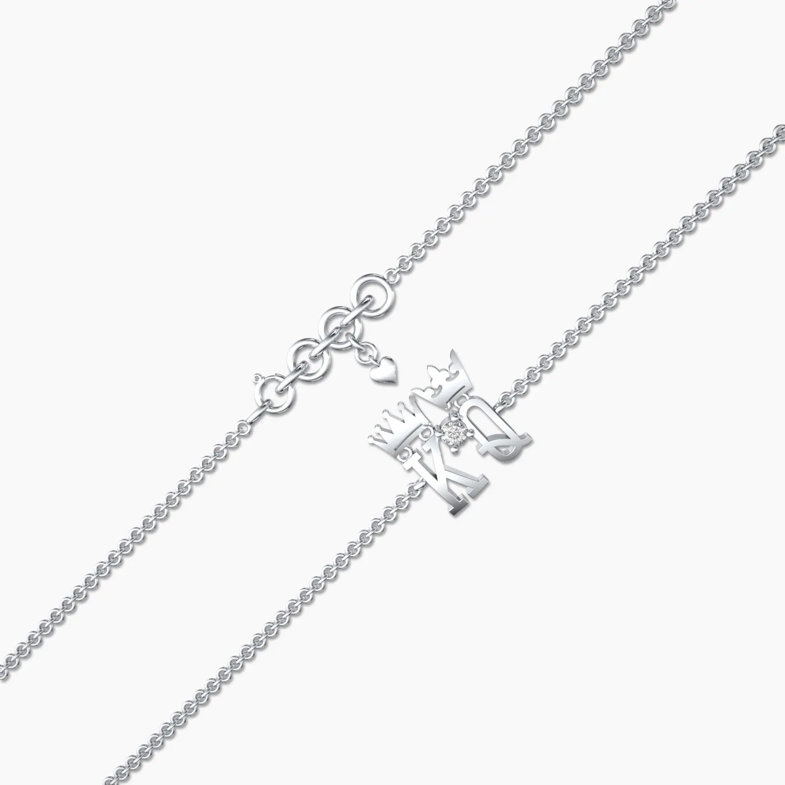Kind and Queen Natural Diamond Bracelet