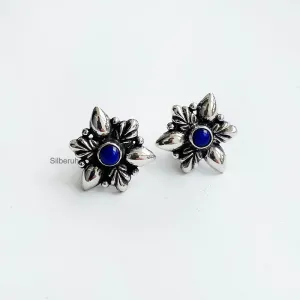 Lapis Lazuli Silver Stud